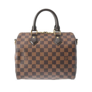 Louis Vuitton Damier Speedy Brown Canvas Handbag